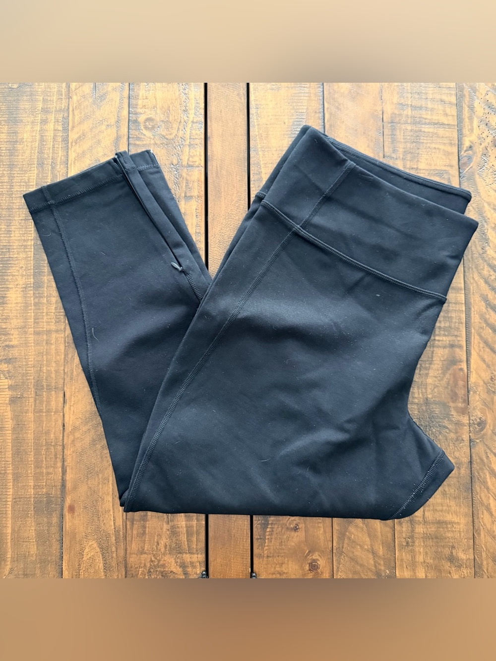 GAP Sculpt High Rise Ankle-Zip Leggings in Ponte Black